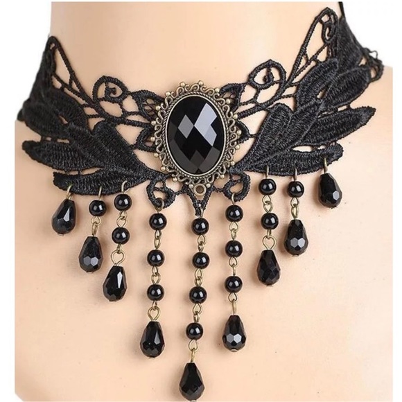 Jewelry - Gothic lace Rhinestones choker necklace. NWT 5 for $25 mix and match.